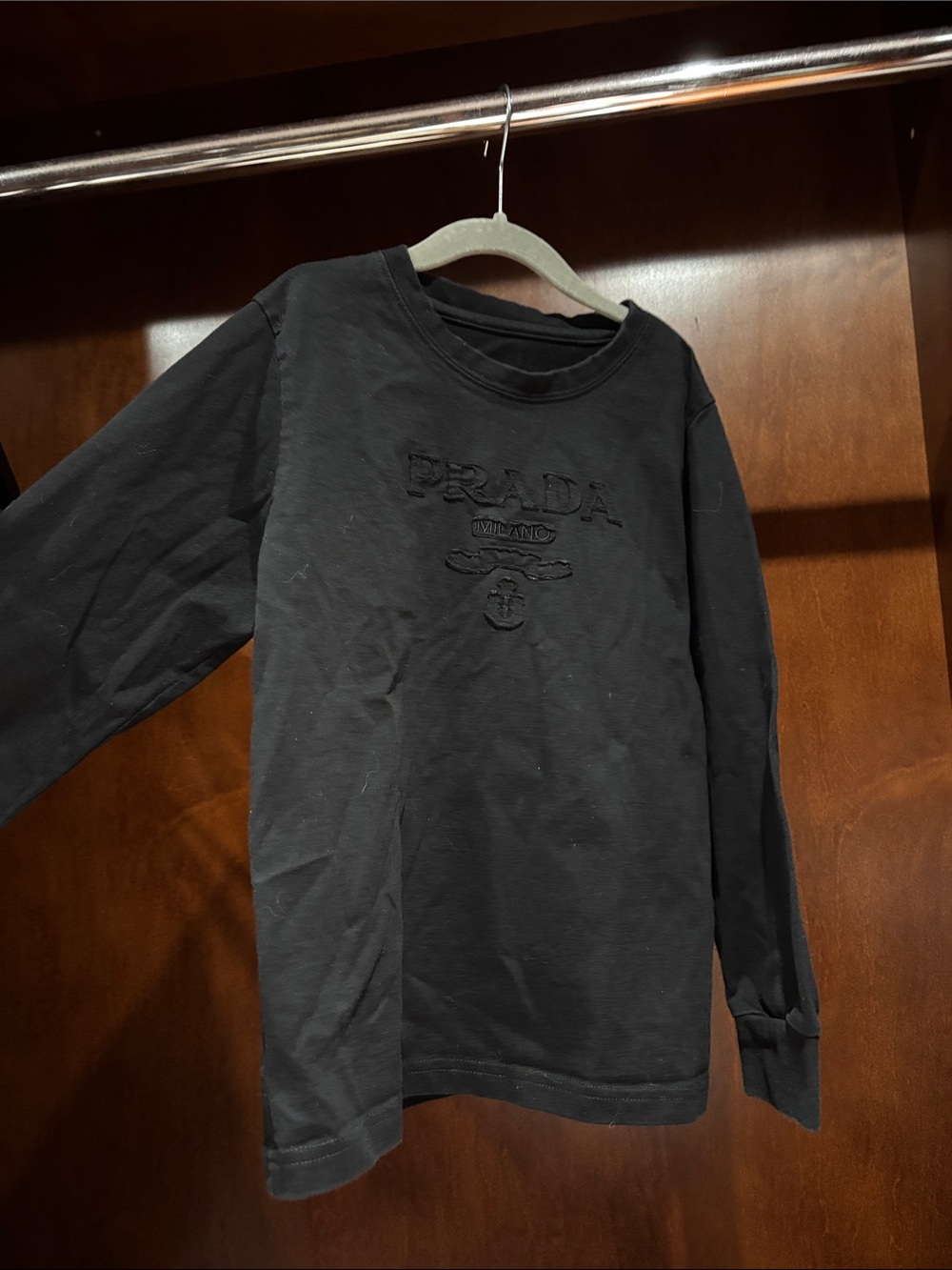 Prada Black Long Sleeve Shirt